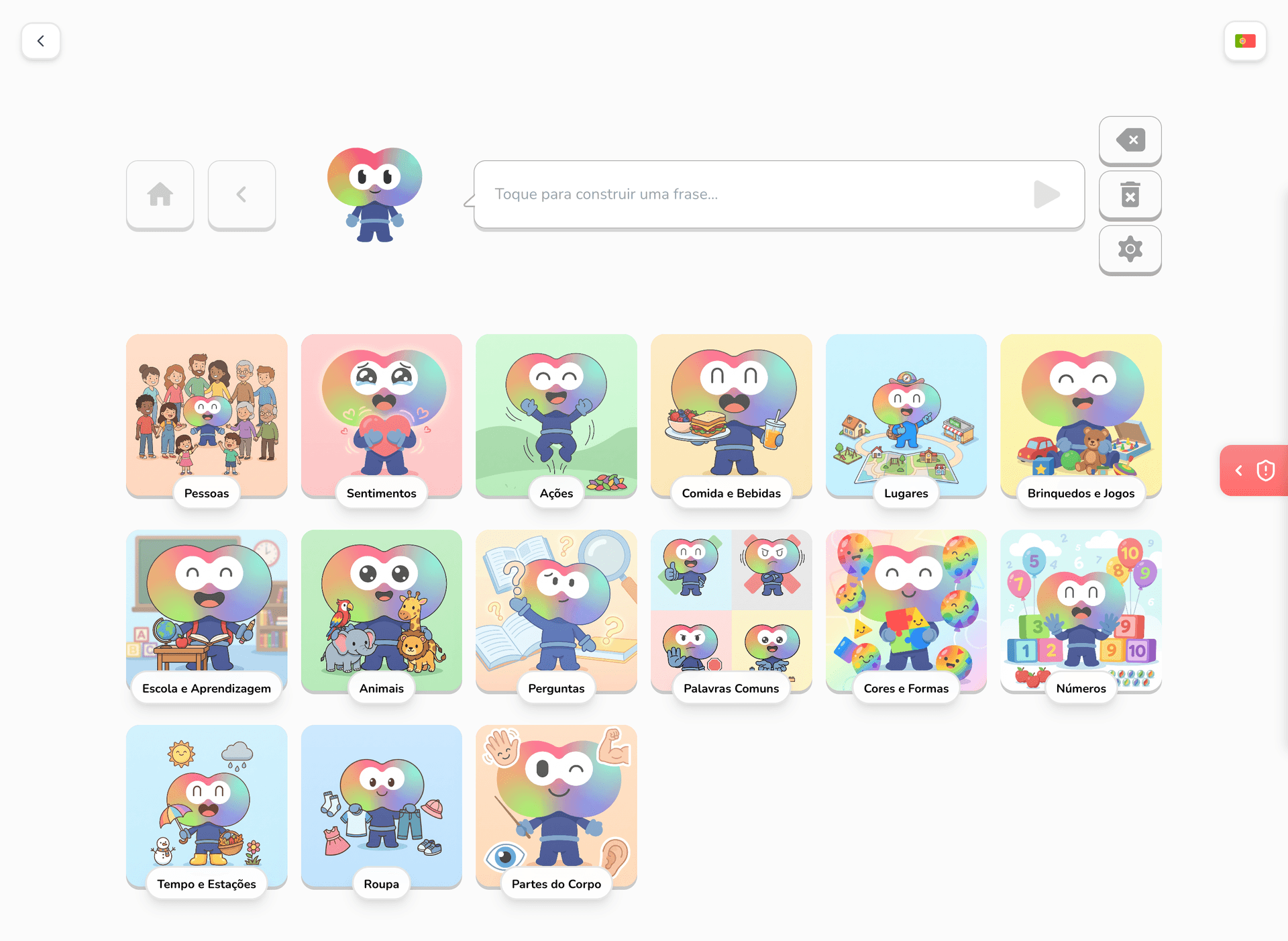 Quadros de Comunicação CAA com IA para Autismo