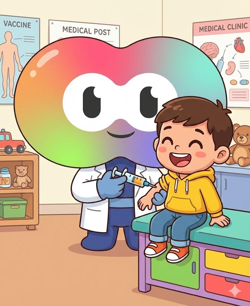 Parent helping child